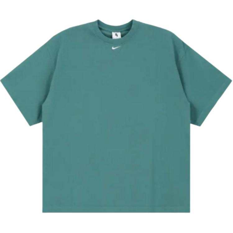 Nike Nike T Shirts Men's Green Crew Neck Straight Fit
