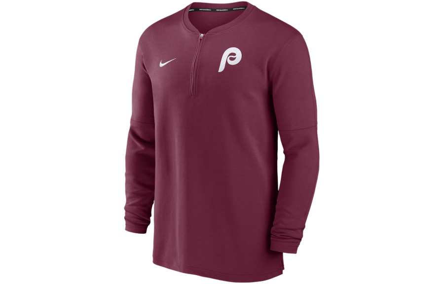 Nike Nike Philadelphia Phillies Authentic Collection Game Time Men's Nike Dri-FIT Mlb 1/2-Zip Long-Sleeve Top