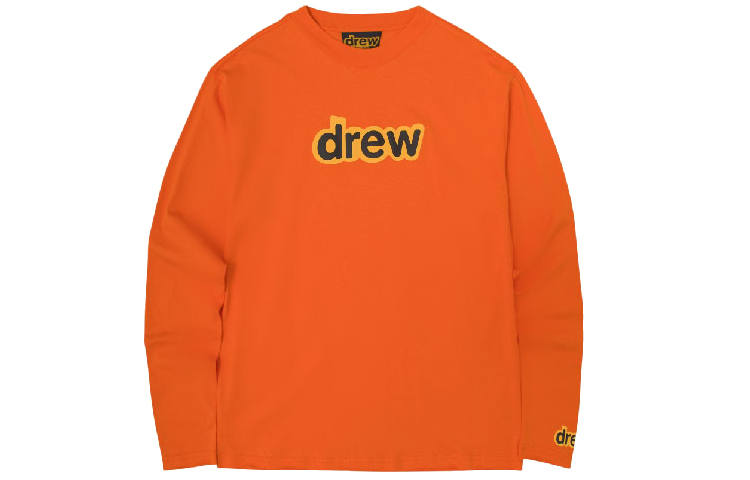 Drew House Letter Logo Series Sweatshirt Unisex Orange
