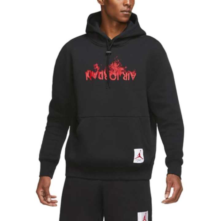 Jordan Jordan Air Jordan AJ4 Sweatshirts Men's Black Hooded Moderate Regular