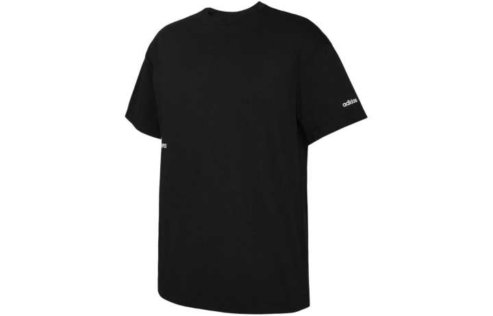 Adidas Adidas Drop Shoulder Sleeve T-Shirt Unisex Black
