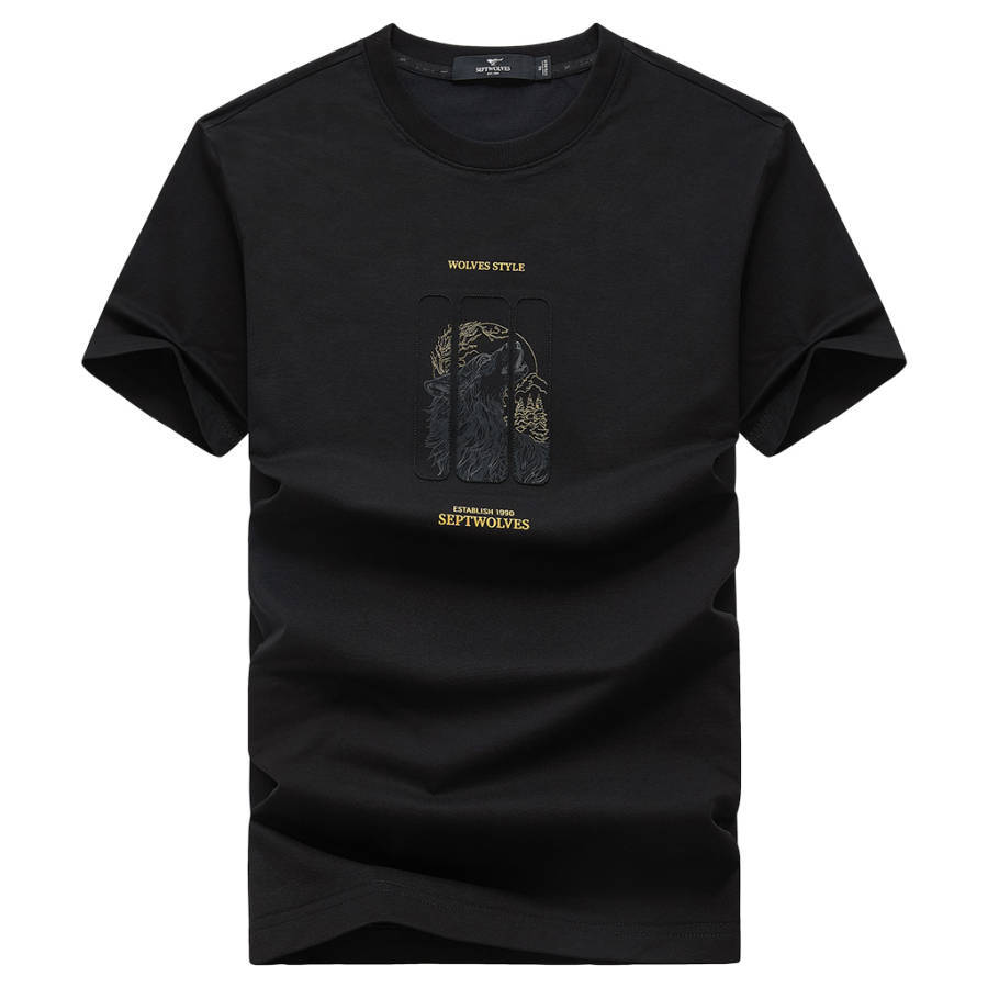 SEPTWOLVES SEPTWOLVES T Shirts Unisex Crew Neck Thin Straight Fit