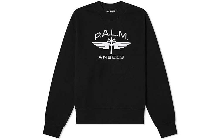 PALM ANGELS Military Wings Logo Crewneck