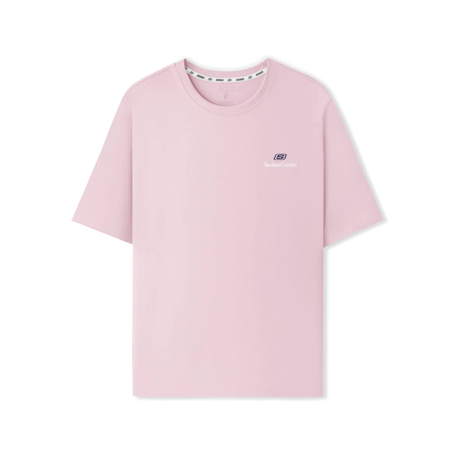 Skechers T Shirt Unisex Gray Pink