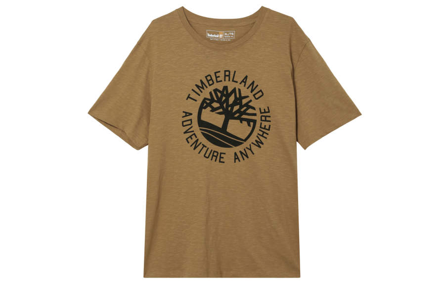 Timberland T Shirts Men's Wheat Crew Neck Moderate