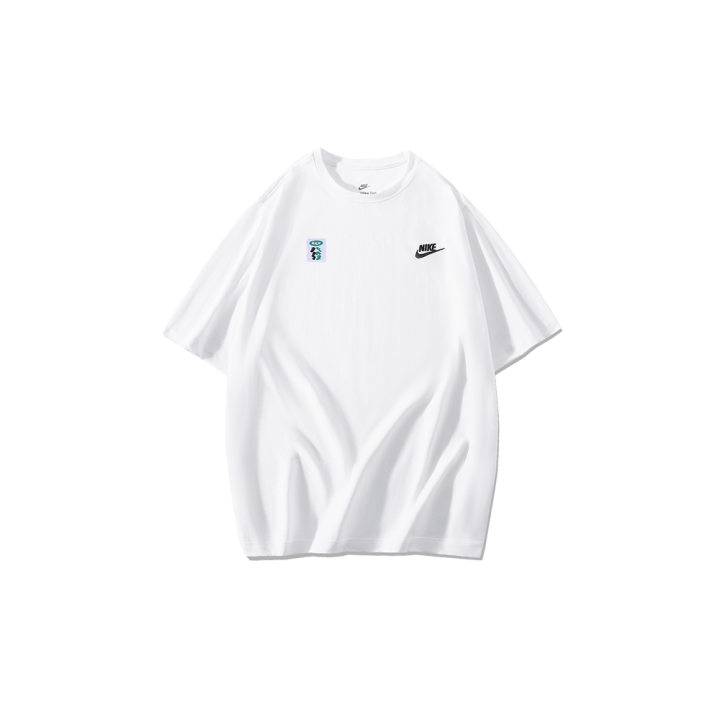 Nike Nike T Shirts Men's White Crew Neck Moderate Straight Fit