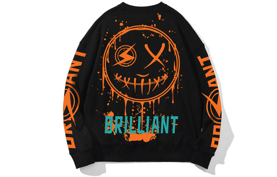 SANSYAS Crew Neck Loose Fit Regular Sweatshirt Unisex