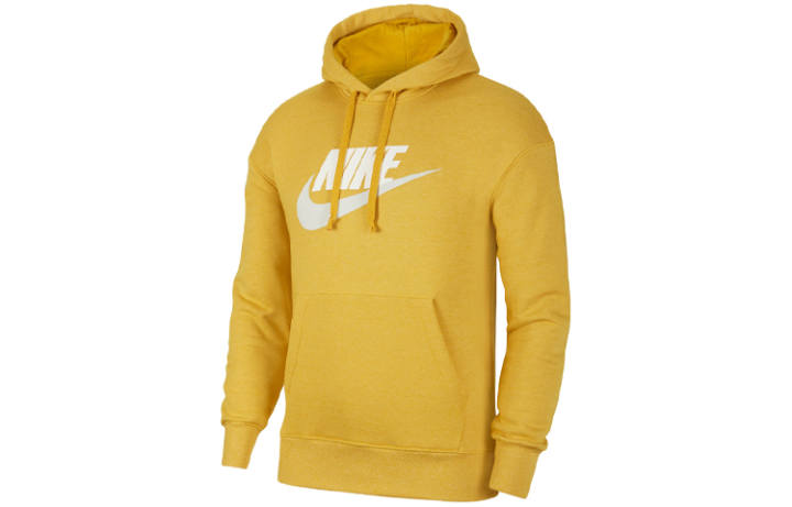 Nike Nike Sweatshirts Men's Yellow Hooded Moderate Regular
