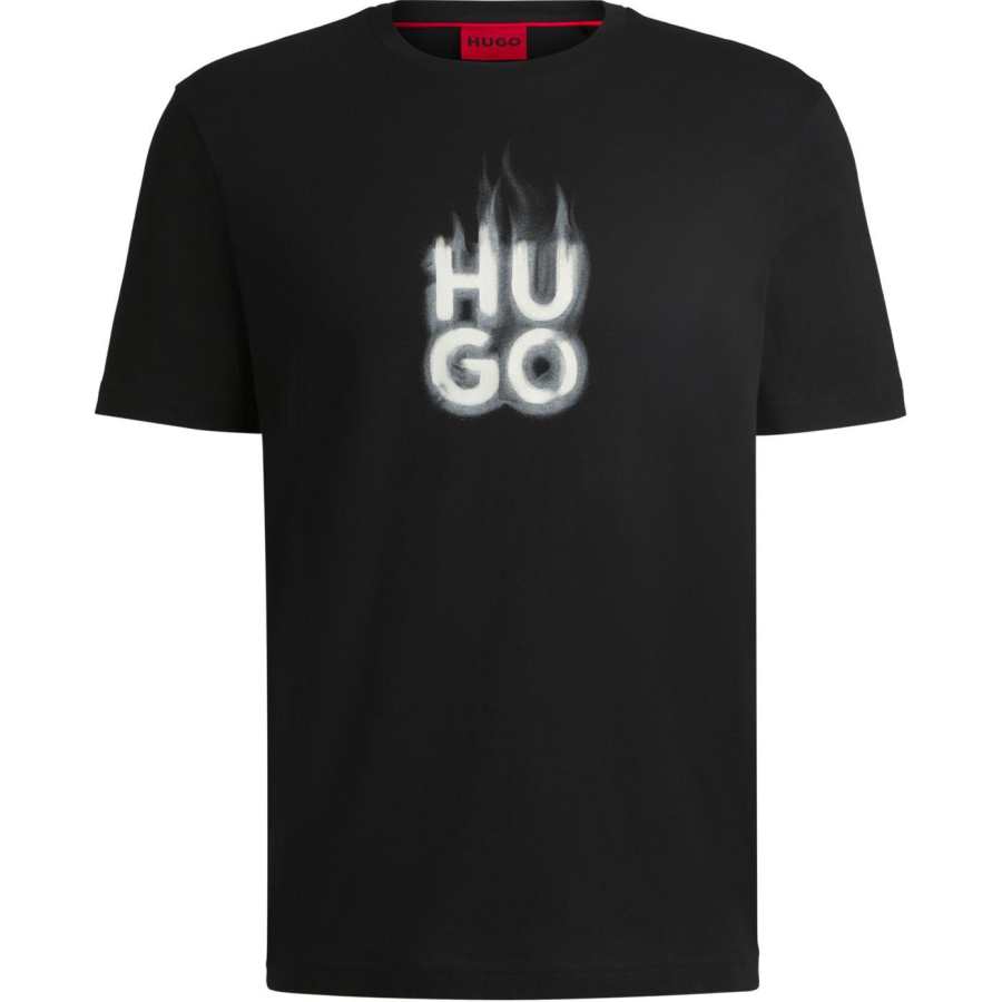 HUGO BOSS Stacked Smoke Logo Jersey T Shirt