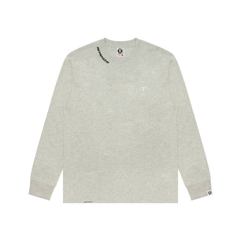 Aape logo-embroidered sleeve-print long-sleeve T-shirt