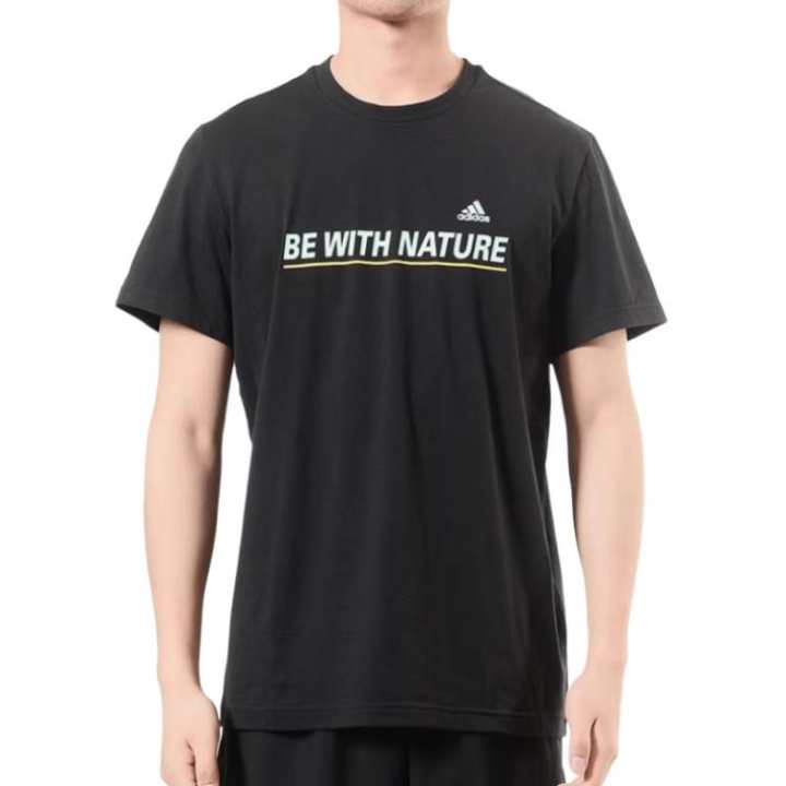 Adidas Adidas T Shirts Men's Black Crew Neck Moderate