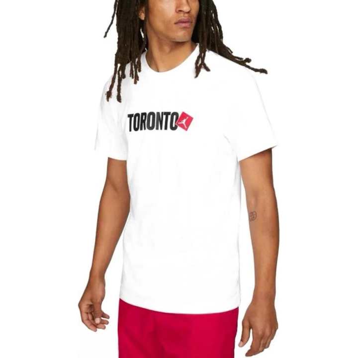 Jordan Jordan MJ Toronto City SS T Shirt Men's White