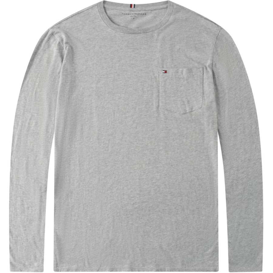 Tommy Hilfiger T Shirt Men's Light Gray