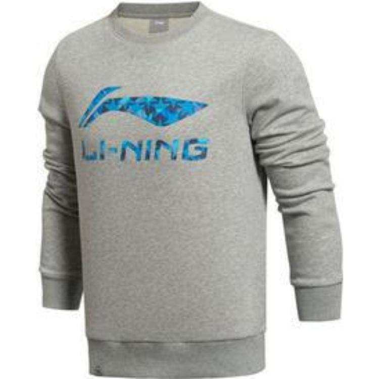 Li-Ning Li Ning Sports Life Collection Sweatshirt Unisex Light Heather Gray Couple's
