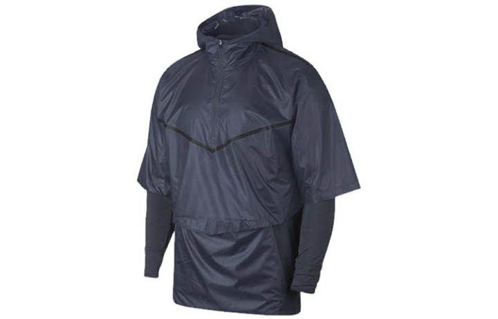 Nike Nike Sweatshirts Men's Dark Blue Hooded Moderate Mock Two Piece