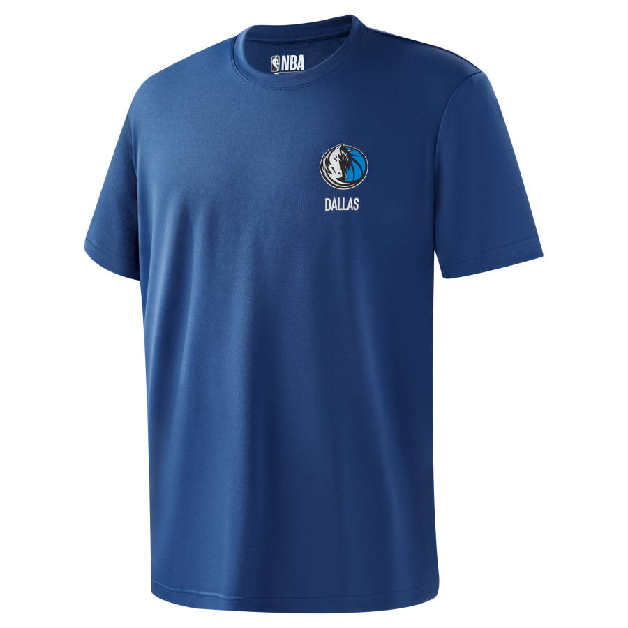 NBA Dallas Mavericks T Shirts Unisex Navy Blue Crew Neck Moderate Straight Fit