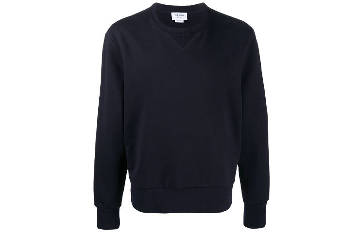 THOM BROWNE Thom Browne side stripe loopback cotton sweatshirt