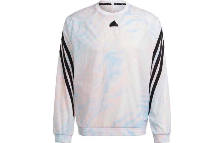 Adidas Adidas Sweatshirts Men's White Crew Neck Moderate Regular