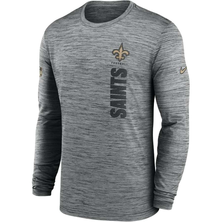 Nike Nike New Orleans Saints Sideline Velocity Men's Nike Dri-FIT Nfl Long-Sleeve T-Shirt