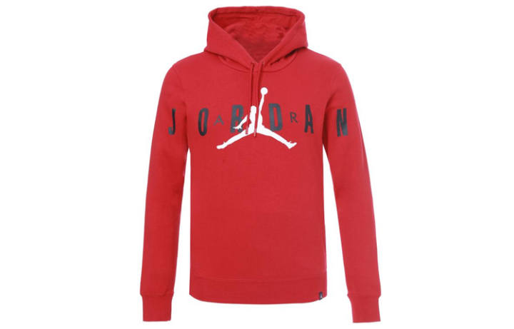 Jordan Jordan Sweatshirts Men's Red Hooded Moderate Regular