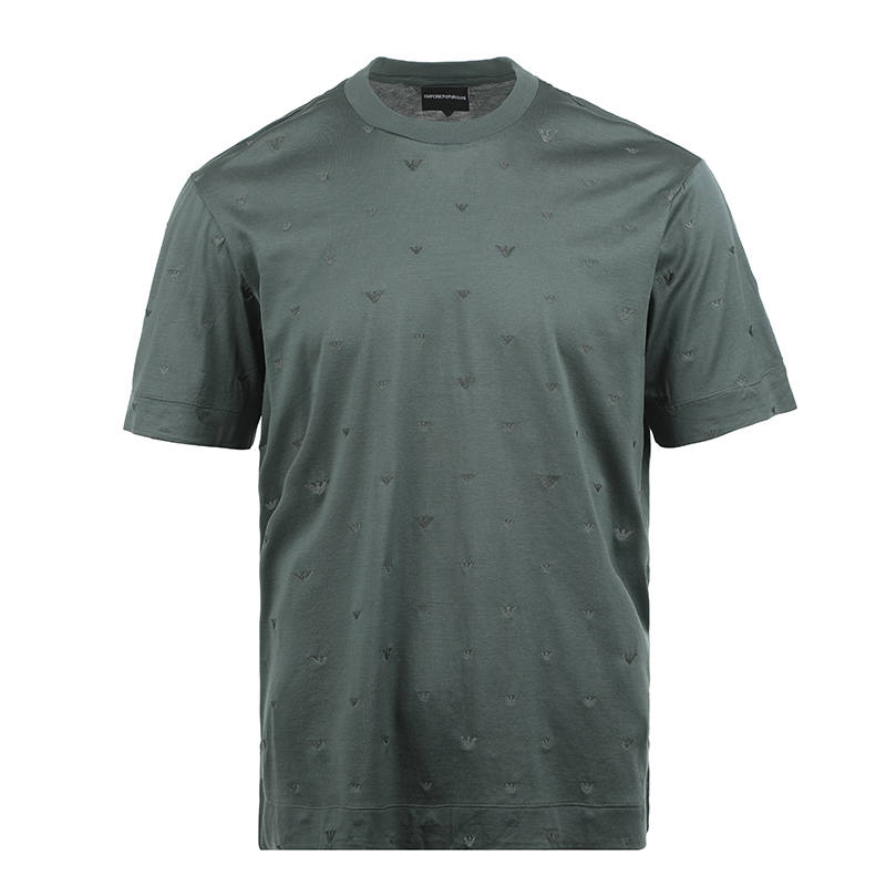 EMPORIO ARMANI Logo embroidered T shirt