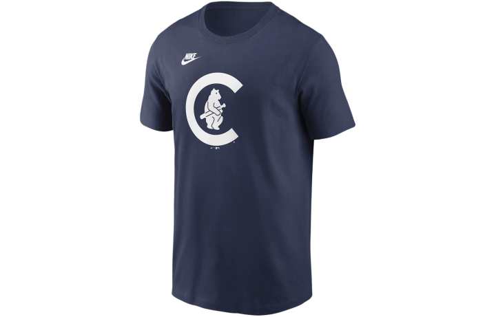 Nike Nike x MLB T Shirt Chicago Cubs Men's Marine Blue