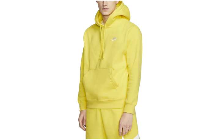 Nike Nike Sweatshirts Men's Yellow Hooded Moderate Regular