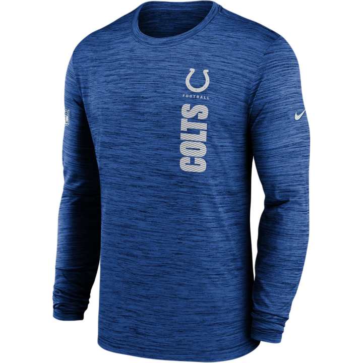 Nike Nike Indianapolis Colts Sideline Velocity Men's Nike Dri FIT Nfl Long Sleeve T Shirt