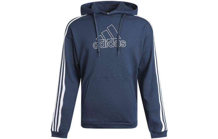 Adidas Adidas Sweatshirts Men's Navy Blue Hooded Moderate Regular