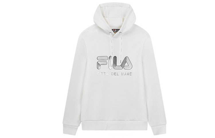 FILA Sweatshirts Men's Cloud White Hooded Moderate Regular