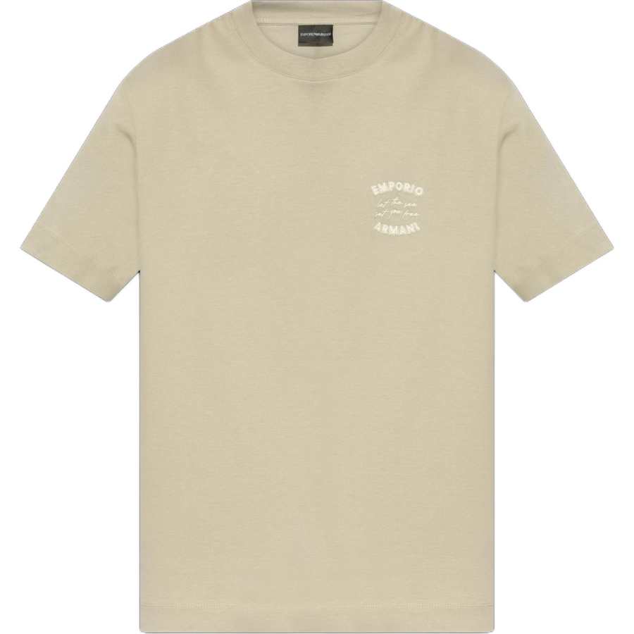 EMPORIO ARMANI Logo Embroidered Crewneck T Shirt