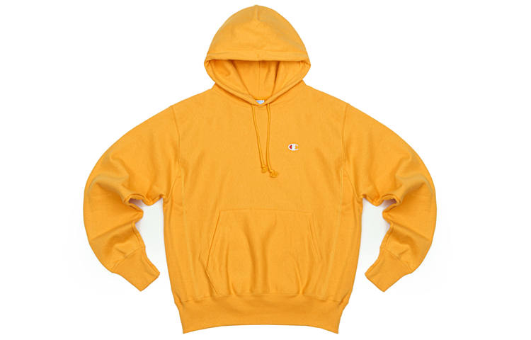 Champion Champion Classic Small C Fleece Lined Pullover Sweatshirt US Version Unisex Gold