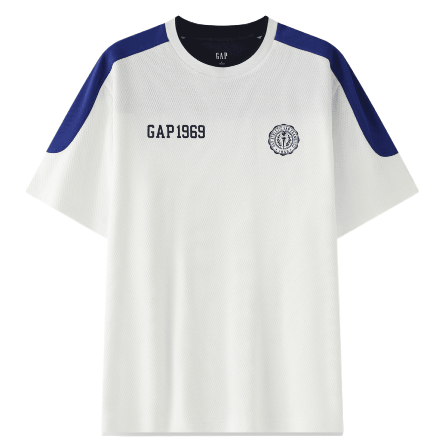 GAP T Shirts Men's White Crew Neck Moderate Straight Fit