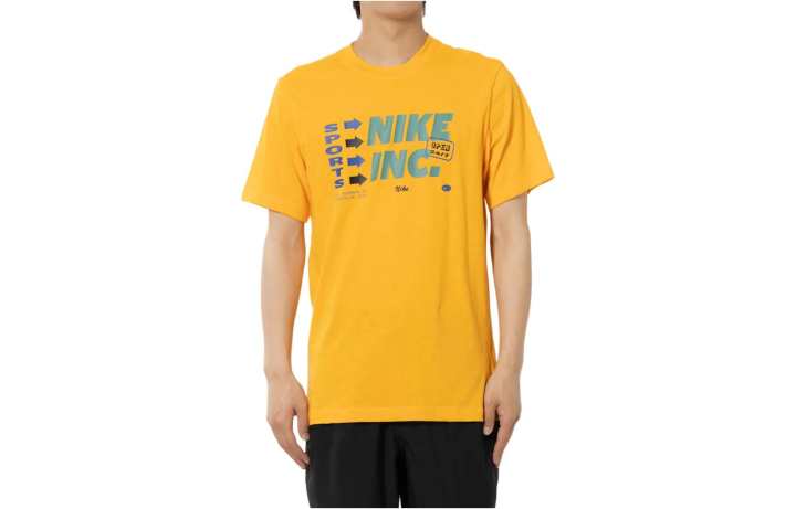 Nike Nike T Shirt Men's Orange Yellow