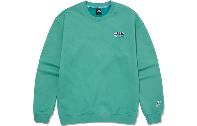 THE NORTH FACE Sweatshirts Unisex Green Crew Neck Moderate Regular