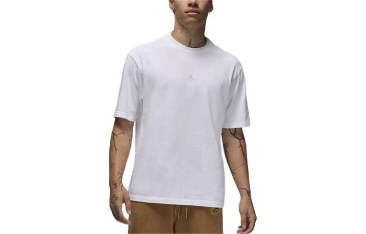 Jordan Jordan Flight Essentials T Shirts Men's White Crew Neck Moderate Straight Fit