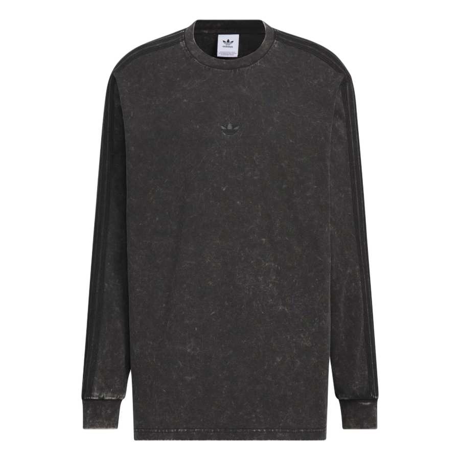 Adidas Originals WASHEDLONG SLEEVE TOP T Shirt Men's Black