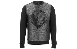 VERSUS Sweatshirts Men's Black Crew Neck Moderate Regular