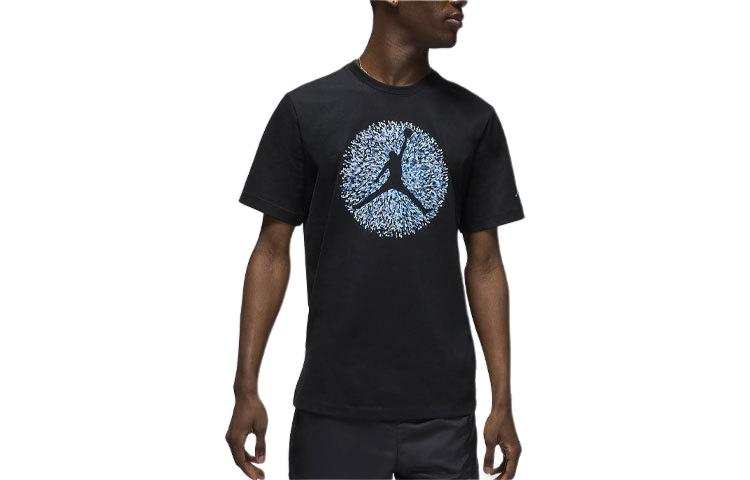 Jordan Jordan Flight Essentials T Shirts Men's Black Crew Neck Moderate Straight Fit