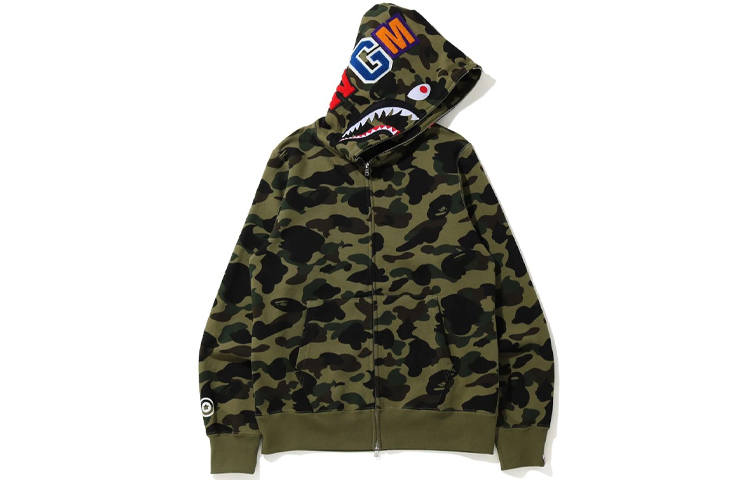 A BATHING APE Bape 1st Camo Shark Full Zip Hoodie FW21