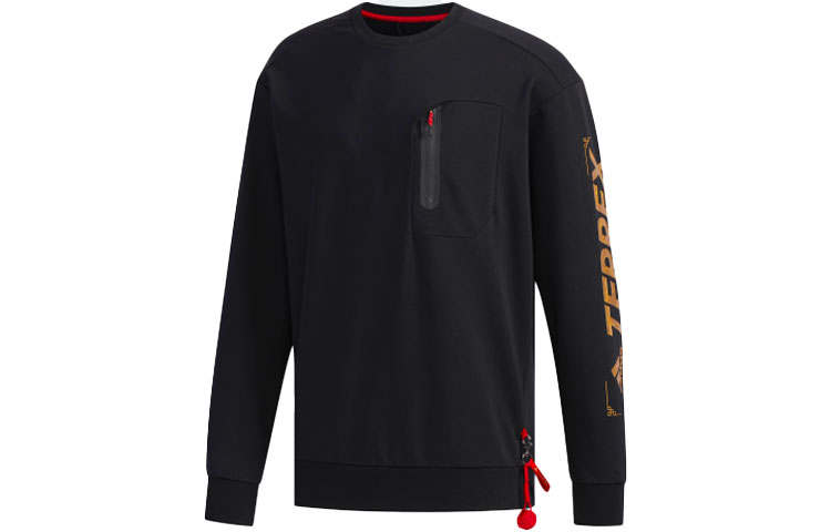 Adidas Adidas CNY Collection Sweatshirts Men's Black Crew Neck Moderate Regular