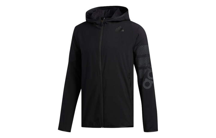 Adidas Adidas Sweatshirts Men's Black Hooded Moderate Cardigan