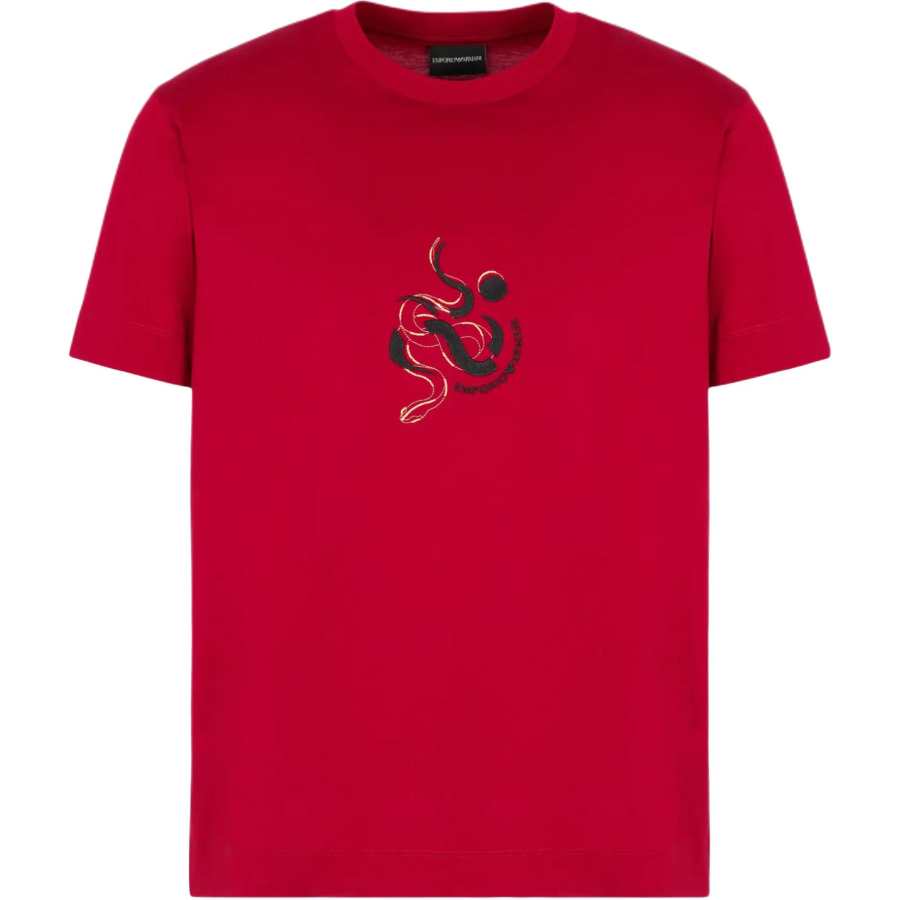 EMPORIO ARMANI SS25 T Shirt Men's Red