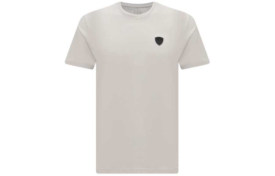 EMPORIO ARMANI SS24 T Shirt Men's Ecru