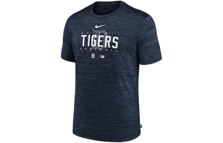 Nike Nike Dri FIT Velocity Practice MLB Detroit Tigers T Shirt Men's Marine Blue