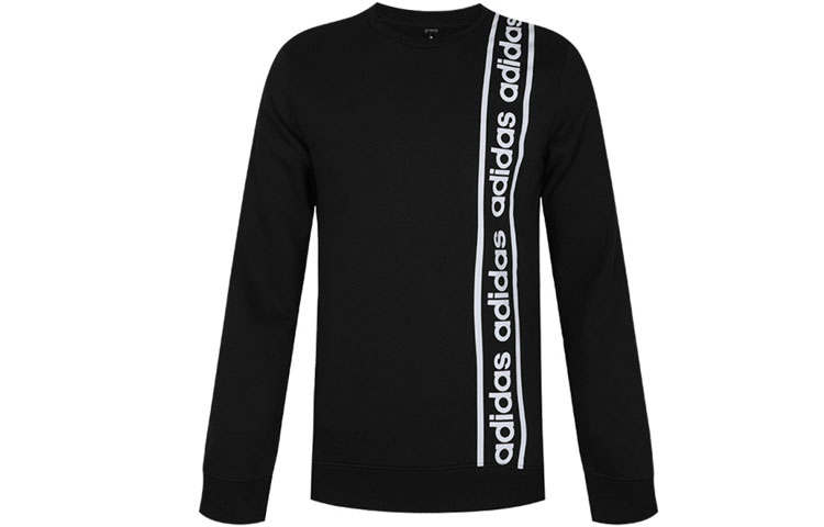 Adidas Adidas Sweatshirts Men's Black Crew Neck Moderate Regular