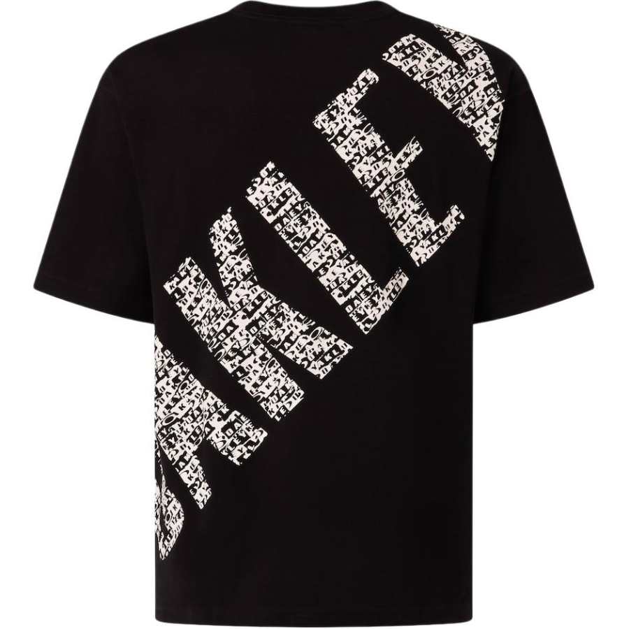 Oakley T Shirts Men's Black Crew Neck Moderate Straight Fit