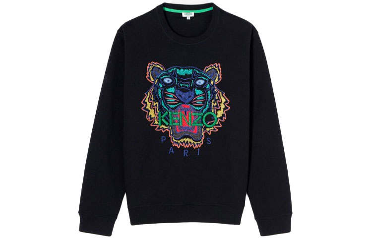 KENZO KENZO Sweatshirts Men's Black Crew Neck Moderate Regular