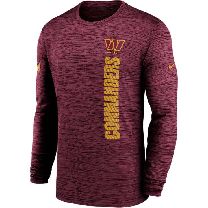 Nike Nike Washington Commanders Sideline Velocity Men's Nike Dri-FIT Nfl Long-Sleeve T-Shirt