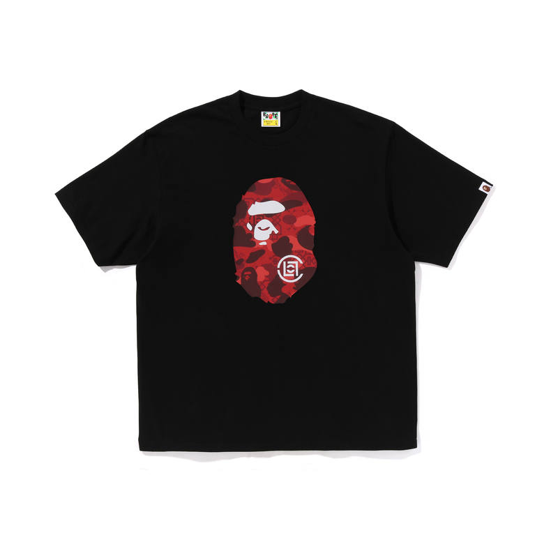 A BATHING APE Bape X Clot Camo Ape Head T Shirt